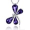 Libellule femmes Crystal violet pendentif en argent d’alimentation en gros collier