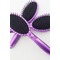 Purple peigne en plastique Massage soins ovale petit miroir &