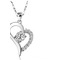 Vente chaude en forme de coeur Plating femme Bright Shine Collier & pendentif