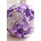 Décoration perle violet diamond wedding mariage photo mise en page créative tenant des fleurs - Page 1