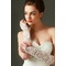 Gants de mariage Ivory Tissu Dentelle Decoration Translucent Automne