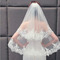 Voile de dentelle Voile de mariage Voile de mariée de mariage Voile court 1,5 m