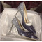 Chaussures de mariage pour femmes en cristal paillettes chaussures de mariée mariage talons hauts - Page 5