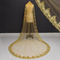 Voile de mariée paillettes d'or 3M dentelle voile de mariée paillette cathédrale - Page 3