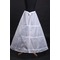 Jupon de mariage Polyester taffeta Simple Three rims Full dress