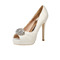 12CM Super High Heel Strass Chaussures de mariage Chaussures de soirée en satin - Page 1