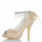 Perle strass talons hauts chaussures de demoiselle d'honneur de mariage talons hauts de mariée - Page 10