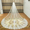 Voile de 3 mètres de long voile queue nuptiale voile de mariage accessoires de mariage voile de mariée