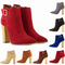 Bottes pour femmes en tissu duvet d'oie bottes Martin bottes de neige pour femmes automne et hiver bottes Martin 10CM - Page 3