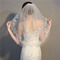 Mariée courte voile avec peigne voile délicat dentelle dentelle voile accessoires de mariage - Page 3