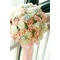bouquet de fleur 30 de mariée, tenue de mariage de demoiselle d’honneur champagne simulation rose fleur