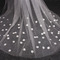 Voile de fleur long voile avec queue de peigne diadème de voile de luxe - Page 3