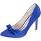 Noeud en satin avec talons aiguilles chaussures de princesse chaussures de mariage