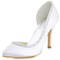 Satin soie bout pointu strass chaussures de mariage côté chaussures de mariée creuses stiletto - Page 1