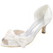 Chaussures de mariage, plus la taille des chaussures simples bow sandales de fête en satin