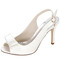 Summer Satin High Heels Noble Elegant Banquet High Heels Wedding Prom Women's Shoes - Page 1