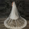 Voile de photo de mariage de voile de mariée de grande queue avec le voile de dentelle de peigne à cheveux - Page 2