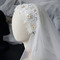 Voile de style chapeau rétro dentelle voile clouté de diamants accessoires de mariée voile - Page 7