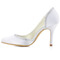 Satin soie bout pointu strass chaussures de mariage côté chaussures de mariée creuses stiletto - Page 3