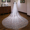 Sequin voile de mariée cathédrale voile de queue voile de luxe scintillant 3M