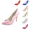 Chaussures de mariage pointues féminines mode chaussures à talons hauts en satin strass - Page 2