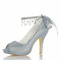 Perle strass talons hauts chaussures de demoiselle d'honneur de mariage talons hauts de mariée - Page 12