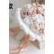Mariée diamond Pearl main tenant fleurs bouquet de demoiselle d’honneur de mariage personnalisé ruban roses