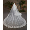 Une couche d'accessoires de mariée en voile de paillettes de dentelle traînante en gros un voile de 3,5 mètres de long - Page 4