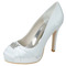 Satin Bride Demoiselle D'honneur Chaussures Rose Chaussures De Mariage Dîner Soirée Performance Talons Hauts