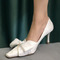 Chaussures simples pointues chaussures de demoiselle d'honneur en dentelle blanche chaussures de mariée de mariage - Page 2