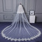 Voile de mariée long en dentelle traînant Voile de mariage extra long polyvalent simple