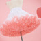 Jupon en tulle gonflé à taille élastique rose, jupons de danse de ballet de princesse Lolita Cosplay, jupe tutu courte en nuage arc-en-ciel 45cm