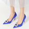 Aux femmes Satiné Talon aiguille Talon haut Bout fermé avec Strass soirée talons hauts - Page 5