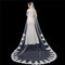 Voile de mariée blanc pur ivoire Applique de dentelle haut de gamme 3 mètres de long accessoires de mariage