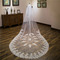 Voile de mariée grande queue en dentelle nouveau voile de fleur de rangée de dentelle voile de 3,5 m