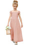 Robe Cortège Fille Longueur Cheville A-ligne Chiffon Naturel taille Elégant - Page 6