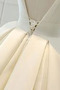 Robe de mariée Longue Col en V Foncé Salle A-ligne Col en V Satin - Page 5