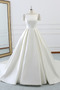 Robe de mariée Luxueux Manche de T-shirt Satin Traîne Royal A-ligne - Page 1