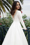 Robe de mariée Manche Longue Naturel taille noble Plage Traîne Moyenne - Page 3