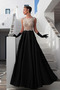 Robe de Bal Col Bateau a ligne Sans Manches Moderne Appliques - Page 1