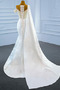 Robe de mariée Perles Longue Automne Fourreau Avec Bijoux Col Asymétrique - Page 5