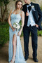 Robe Demoiselle d'Honneur Formelle Thigh-High Slit Serré Zip Ouverture Frontale - Page 3