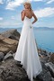 Robe de mariée Fourreau pli À la masse Été A-ligne Zip Plage - Page 2