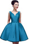 Robe de Cocktail Soie Epurée Lacez vers le haut Longueur Genou Été A-ligne - Page 14
