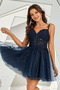 Robe de Cocktail Été Sans Manches Bretelles Spaghetti Appliques Attrayant - Page 2