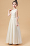 Robe Cortège Fille Orné de Nœud à Boucle Nœud à Boucles A-ligne Longueur Cheville - Page 3