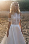 Robe de mariée Hiver Gaze Col de chemise t Satin A-ligne De plein air - Page 5