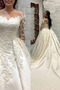 Robe de mariée Épaule Dégagée A-ligne Couvert de Dentelle Naturel taille - Page 2
