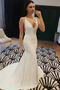 Robe de mariée Fourreau Satin Norme Simple Plage Col en V - Page 1