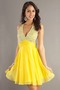 Robe de Bal Dos nu Fourreau Avec Bijoux Jaune Petites Tailles - Page 1